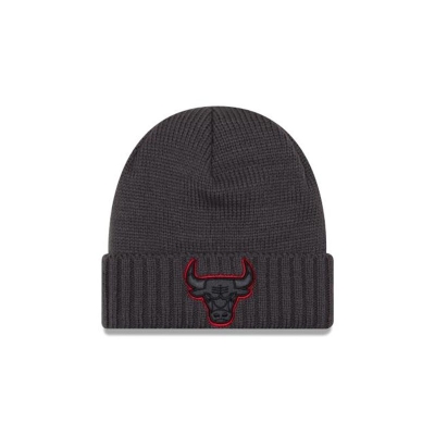 Sapca New Era Chicago Bulls NBA Crisp Cover Knit Beanie - Gri